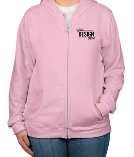 Canada - Gildan Women's Zip Hoodie - Color: Light Pink