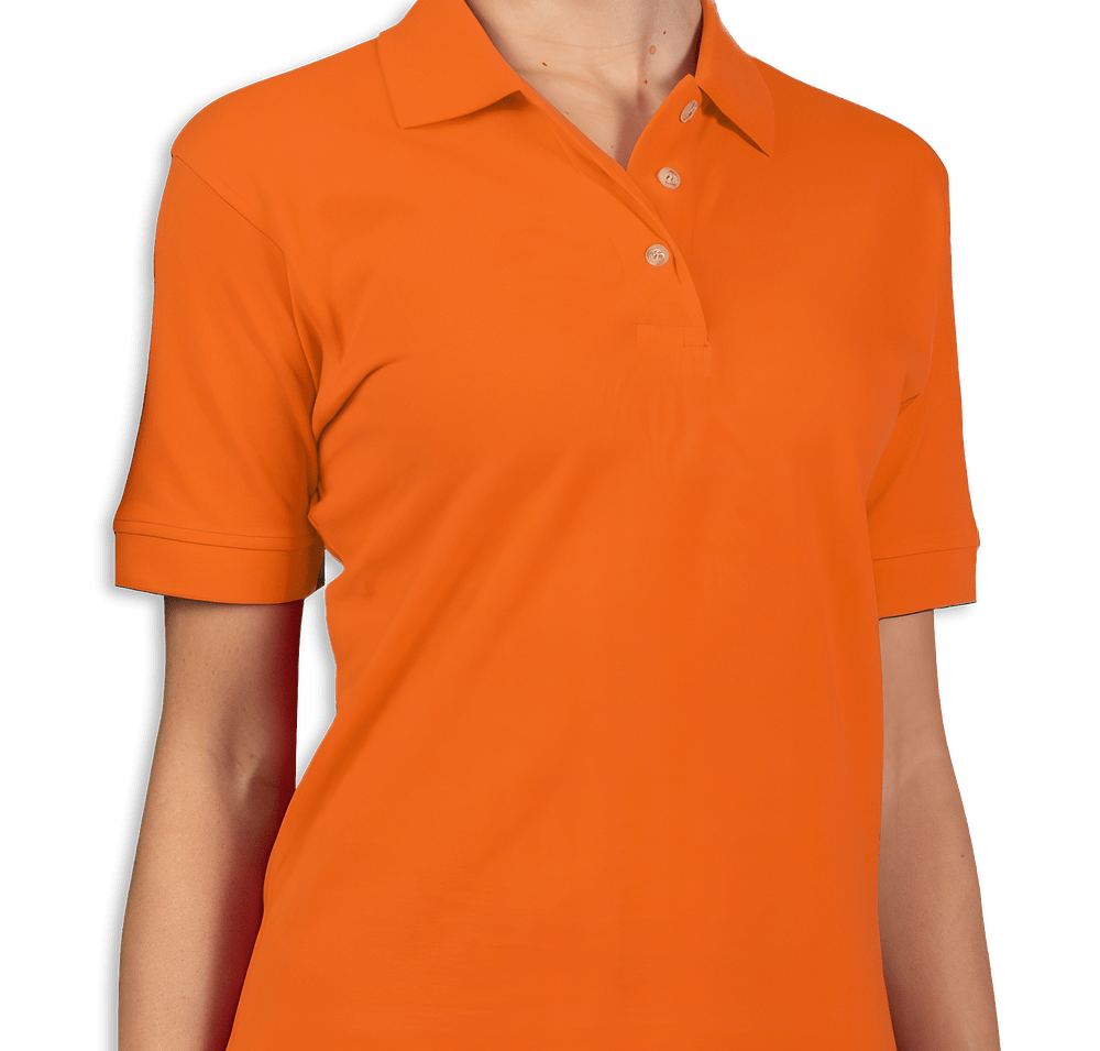 Blue Generation Women's Cotton Pique Polo - Embroidered-default