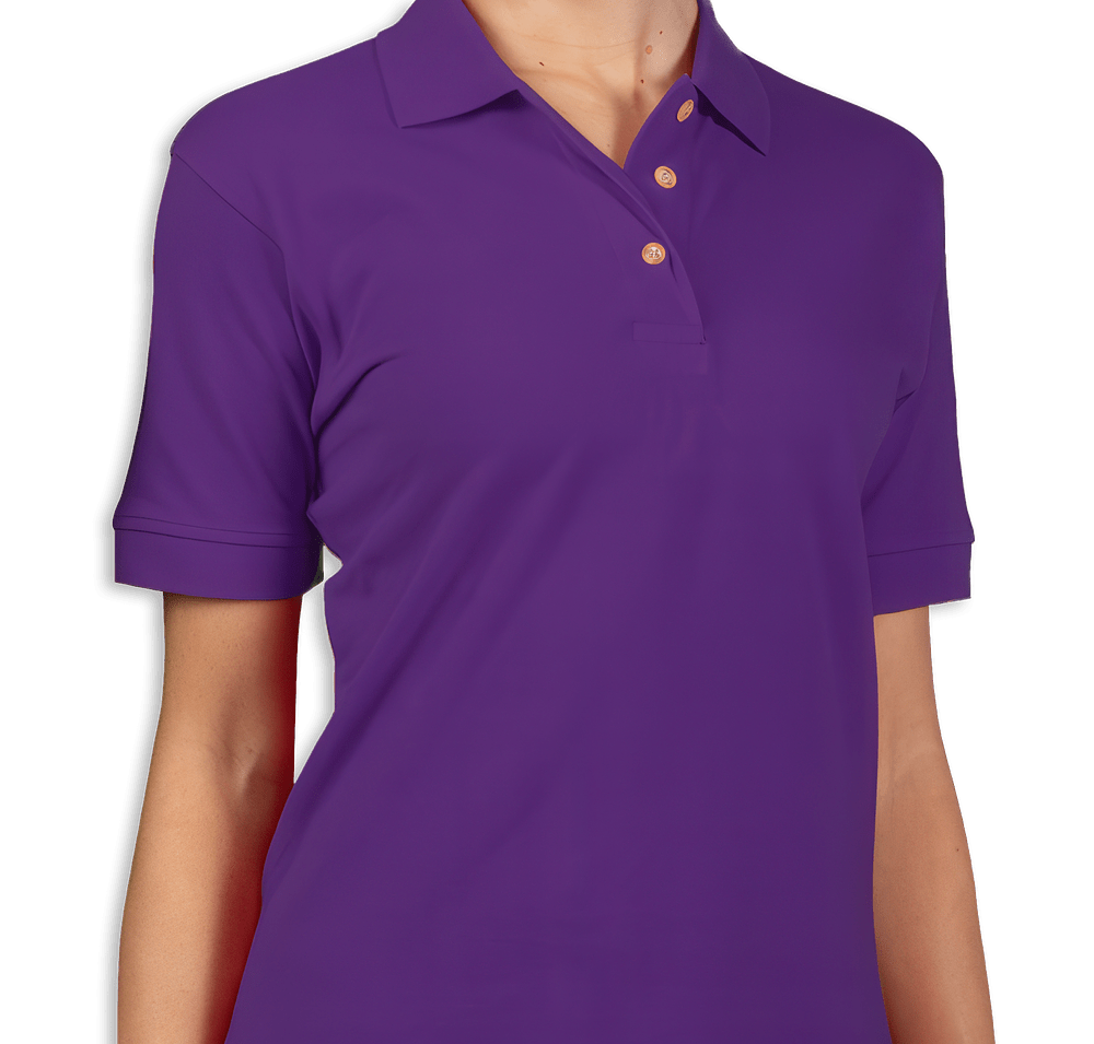 Blue Generation Women's Cotton Pique Polo - Embroidered-default