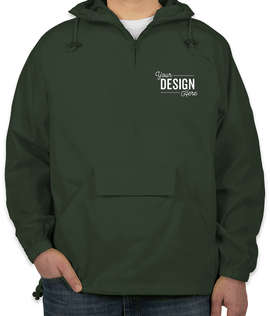 Ultra Club Hooded Packable Anorak - Color: Forest Green