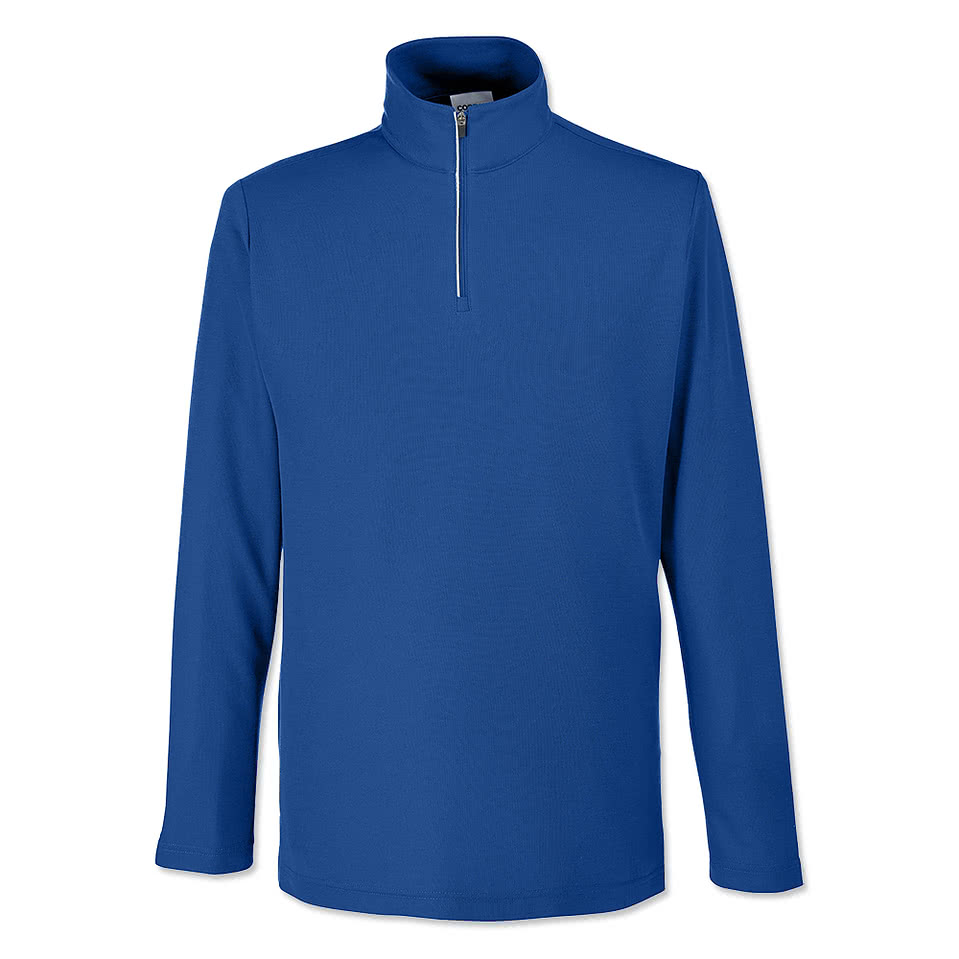 Core 365 Fusion ChromaSoft Pique Quarter Zip Sweatshirt - Embroidered