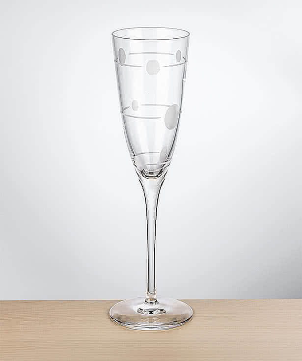 Laser Etched 5.75 oz. Reverie Flute Glass