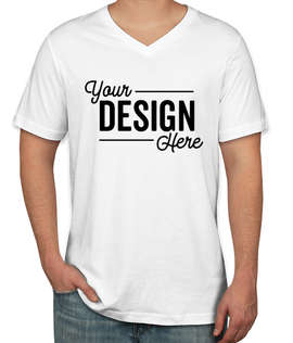 Canada - Bella + Canvas Jersey V-Neck T-shirt - Color: White