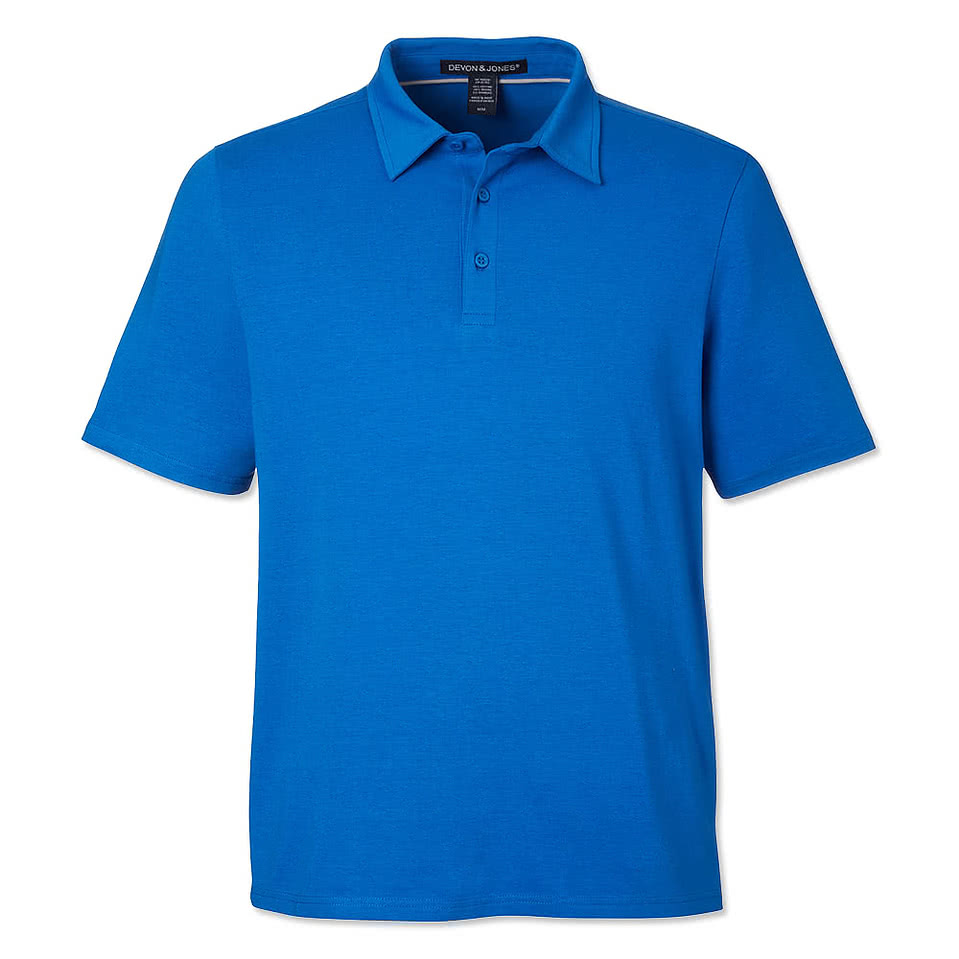 Devon & Jones Raleigh Stretch UPF 50 Performance Polo - Printed
