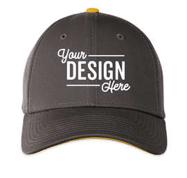 New Era 39THIRTY Stretch Fit Baseball Hat - Color: Graphite / Gold
