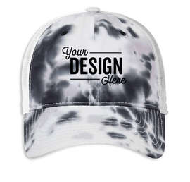 The Game Tie-Dye Trucker Hat - Color: Greyscale