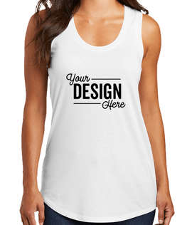 District Women's Tri-Blend Racerback Tank - Color: White
