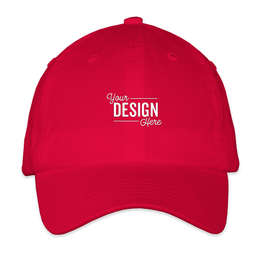 Valucap Youth Bio-Washed Hat - Color: Red
