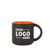 14 oz. Ceramic Two-Tone Black Minolo Mug