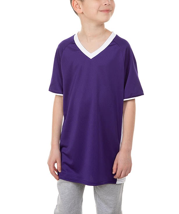 Augusta Youth Cutter+ UPF 50 V-Neck Jersey