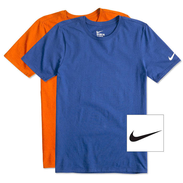 Rond en rond Veronderstelling platform Custom Nike 100% Cotton T-shirt - Design Short Sleeve T-shirts Online at  CustomInk.com