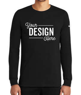 Nike Dri-FIT Long Sleeve Performance Blend Shirt - Color: Black