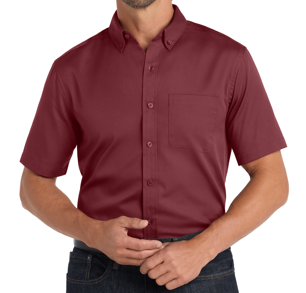 Port Authority SuperPro React Short Sleeve Dress Shirt-default