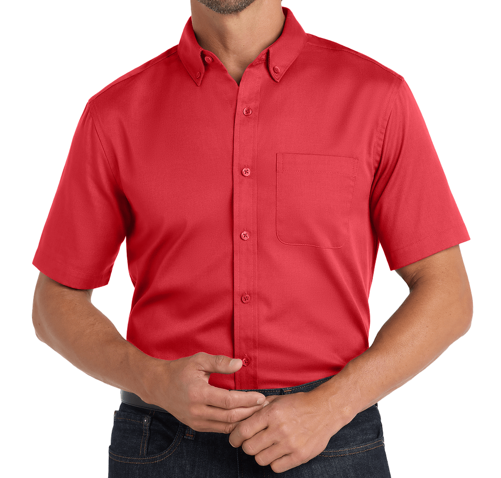Port Authority SuperPro React Short Sleeve Dress Shirt-default