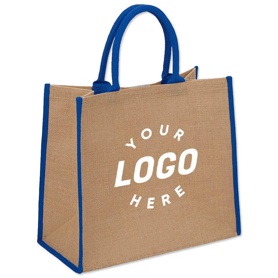 Large Jute Tote Bag