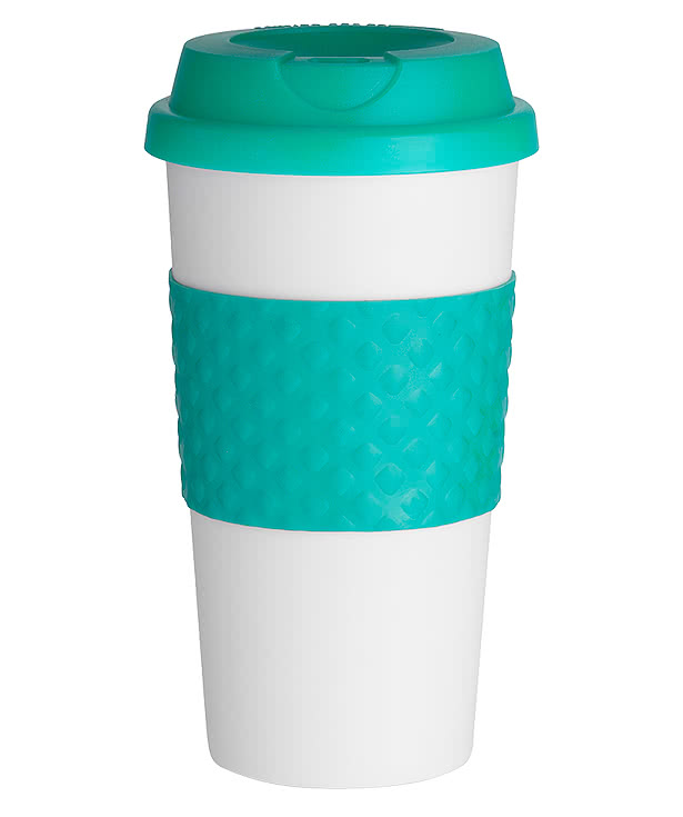 Full Color 16 oz. Wake-Up Classic Plastic Coffee Cup