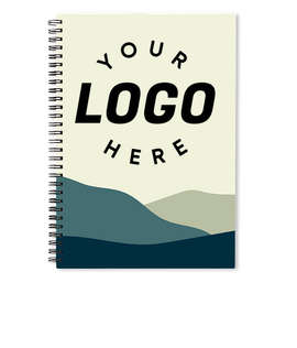 Mountainscape JournalBooks ® Spiral Notebook - Color: Green