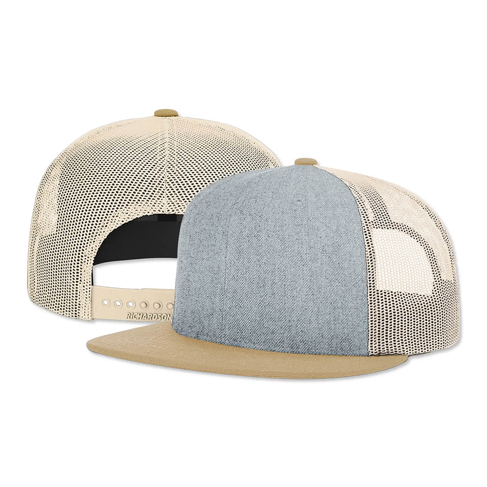Richardson Acrylic-Wool Blend Snapback Trucker Hat