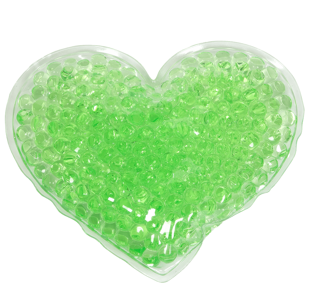 Large Heart Aqua Pearls Hot/Cold Pack-default