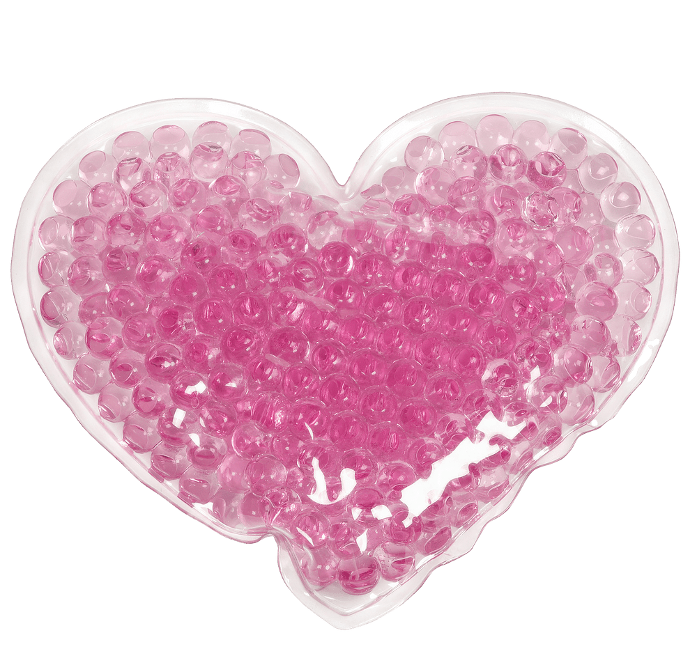 Large Heart Aqua Pearls Hot/Cold Pack-default