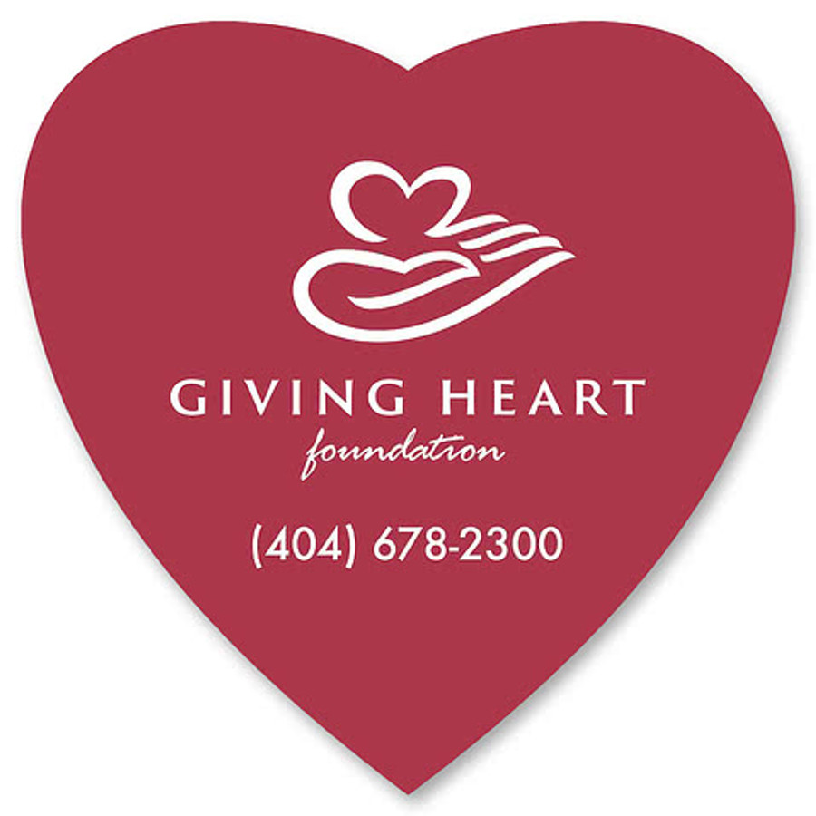 Large Heart Magnet in .020 Thickness White