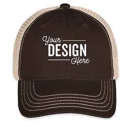 District Super Soft Trucker Hat - Color: Chocolate Brown / Stone