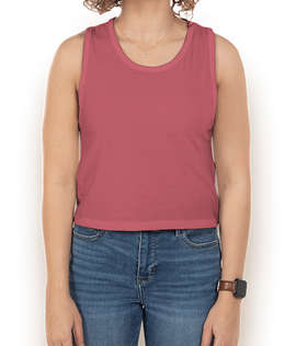 Next Level Women's Festival Lightweight Cropped Tank - Color: Smoked Paprika