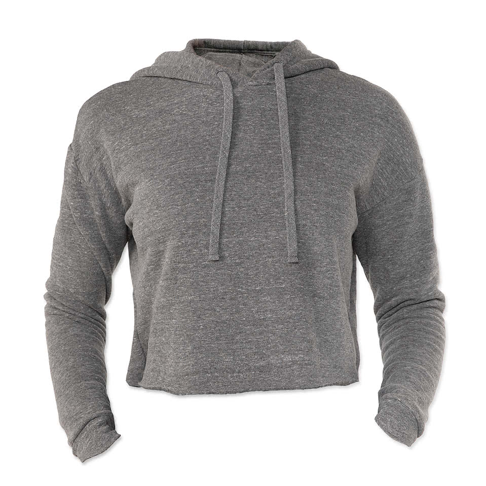 Royal Apparel Women's USA-Made Eco Tri-Blend Cropped Hoodie