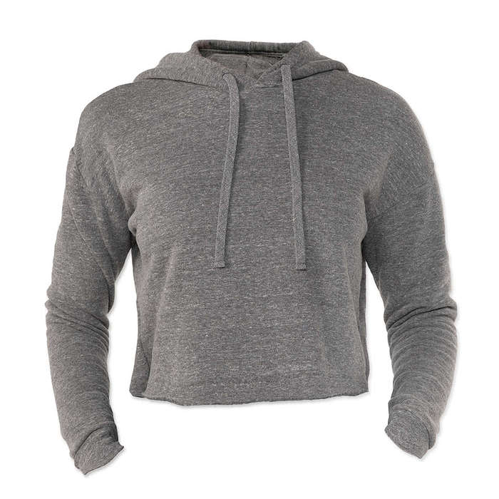 Royal Apparel Women's USA-Made Eco Tri-Blend Cropped Hoodie