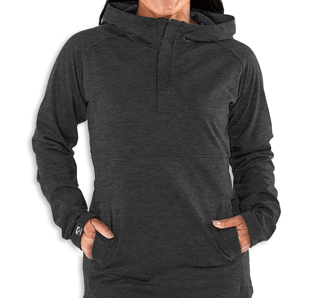 Storm Creek Women's Sidekick Recycled Hooded Quarter Zip Sweatshirt-default
