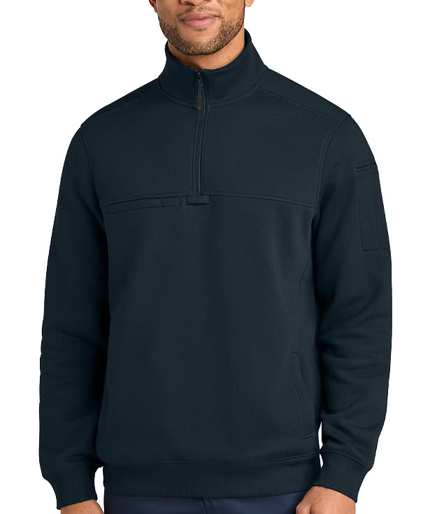 Custom CornerStone Tough Fleece Quarter Zip Job Shirt - Design