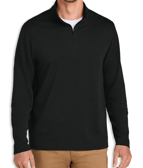 Port Authority Breakwater Lightweight Quarter Zip Pullover in Deep Black