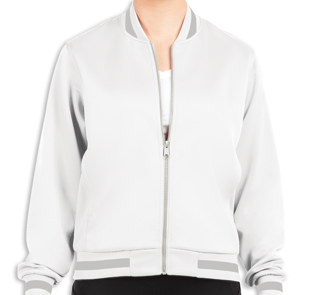 Holloway Women's V-Street Striped Fleece Jacket-default