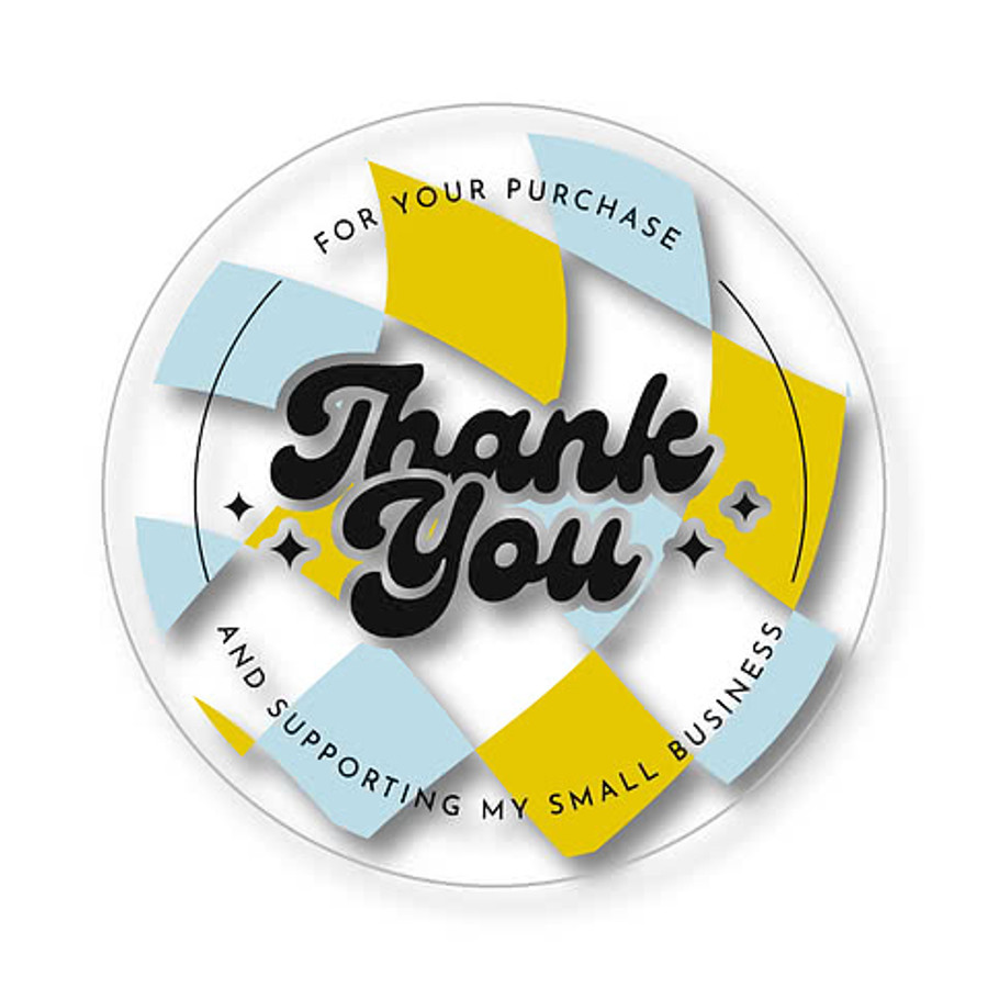 Full Color 2.5 in. Clear Circle Sticker in Clear