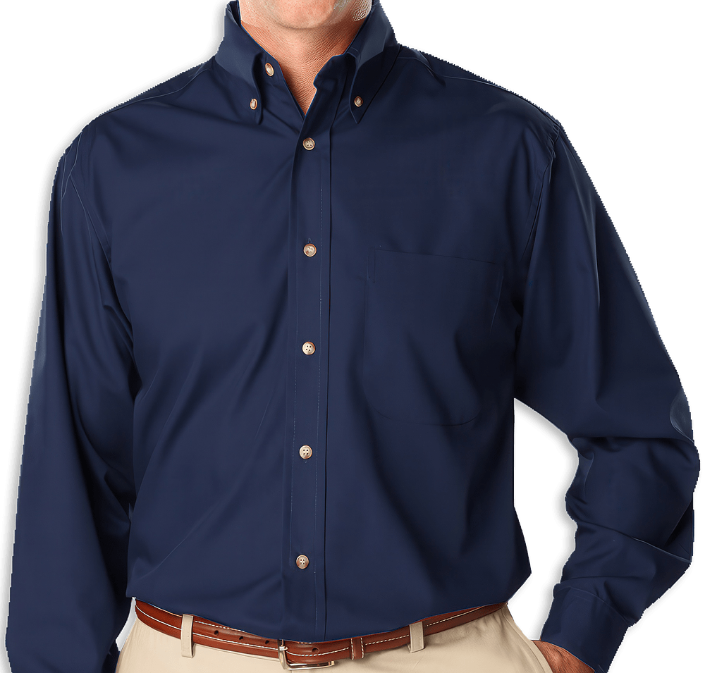 Blue Generation Superblend Poplin Long Sleeve Dress Shirt - Printed-default