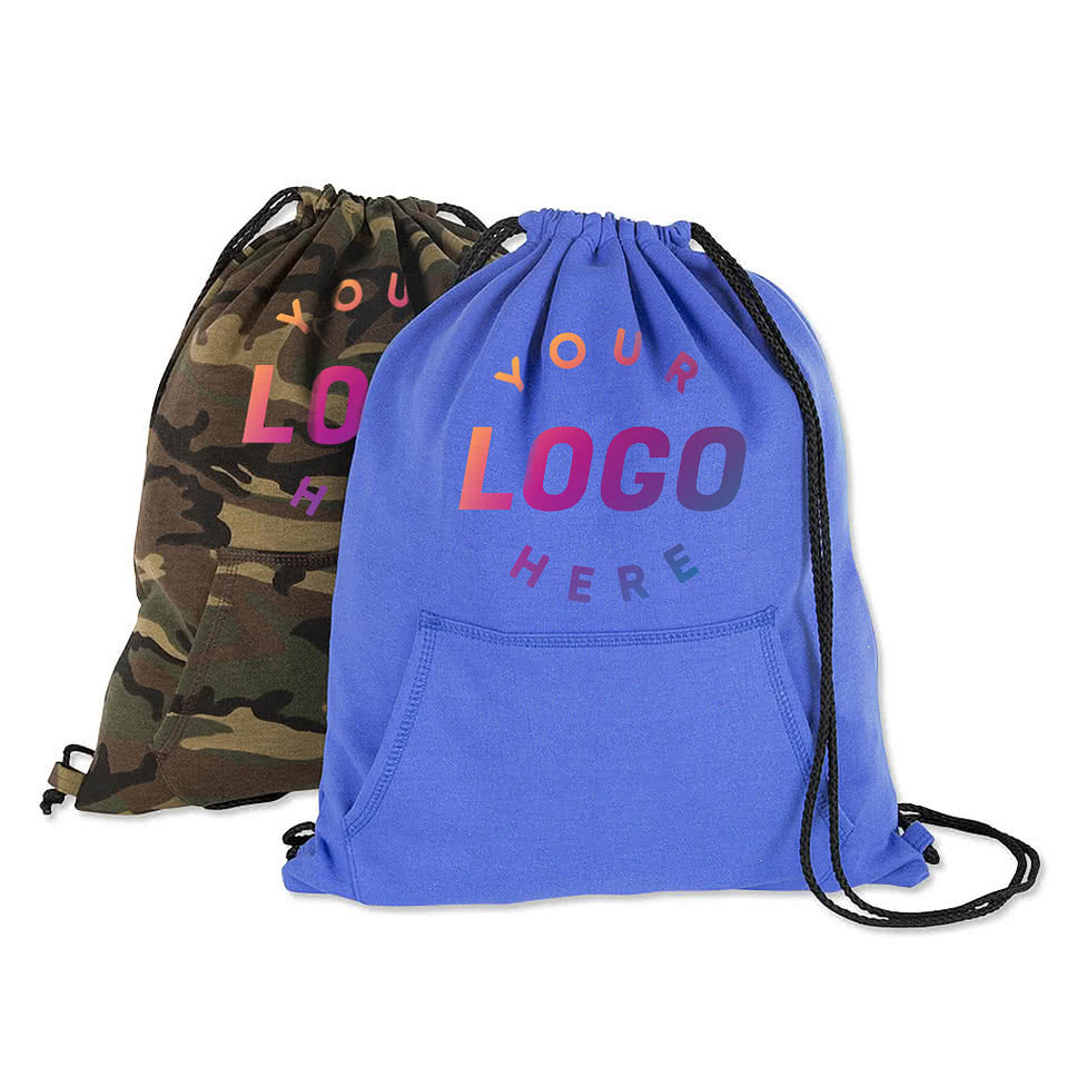 Port & Company Sweatshirt Drawstring Bag