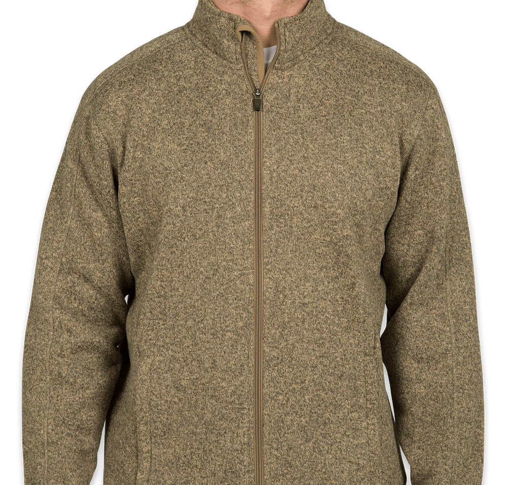Devon & Jones Full Zip Sweater Fleece Jacket-default