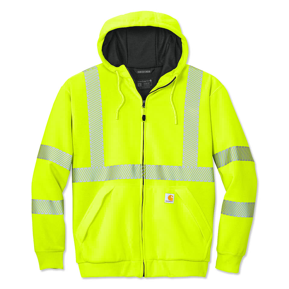 Carhartt Class 3 Heavyweight Safety Zip Hoodie