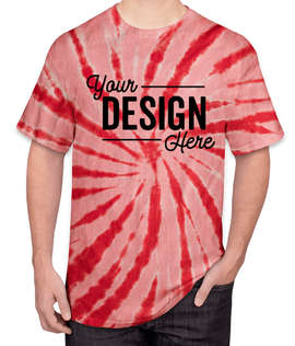 Port & Company Tie-Dye T-shirt - Color: Red