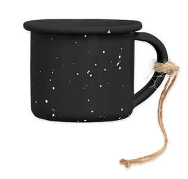 Mini Campfire Mug Ornament - Color: Black