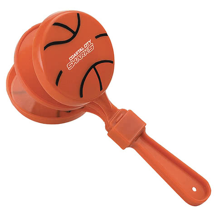 Basketball Clapper Noise Maker in ORANGE