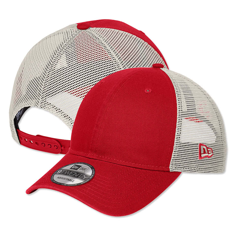 New Era Unstructured Mesh Snapback Trucker Hat