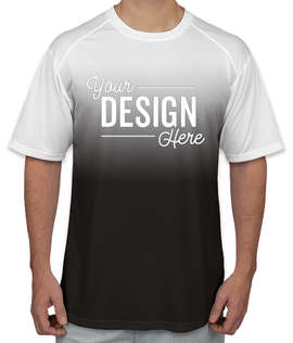 Badger Ombre Performance Shirt - Color: Black Ombre