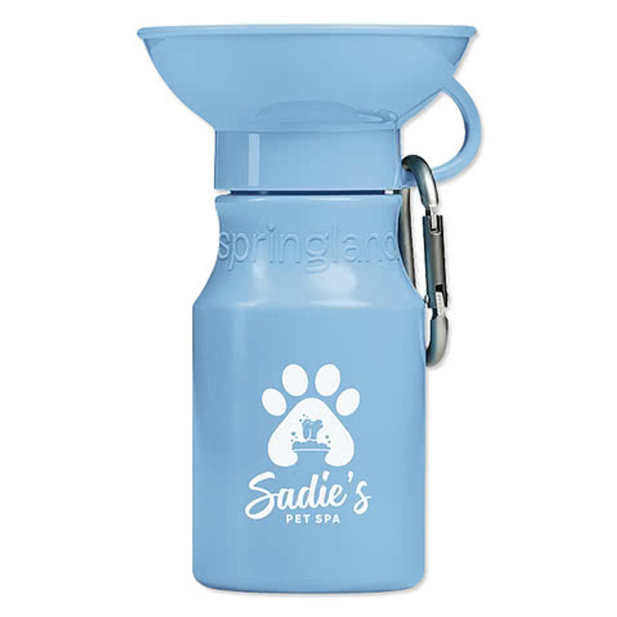 Springland Pet 15 oz. Squeeze Travel Water Bottle in Black