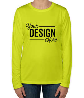 Clique by Cutter & Buck Women's Spin Eco UPF 50 Long Sleeve Performance Shirt - Color: Hi-Vis Yellow
