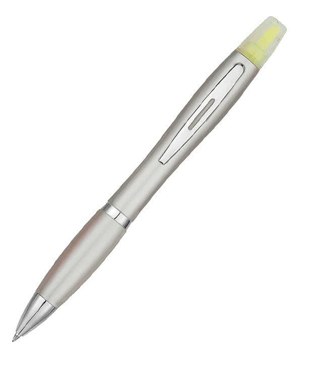Twin-Write Highlighter Ballpoint Pen (black ink)
