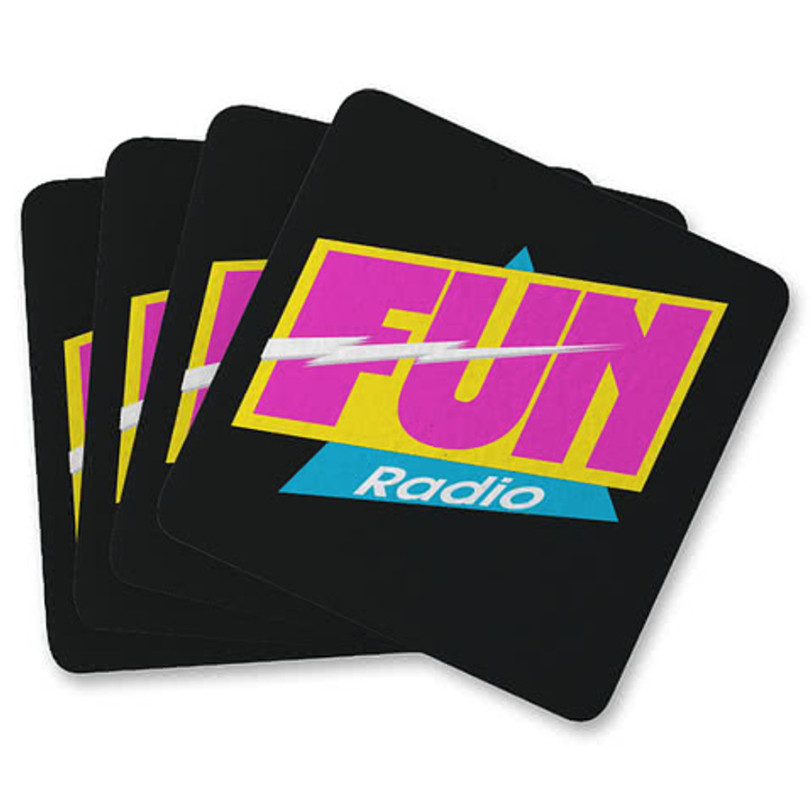 Kings Dye-Sublimated Felt Coasters (Set of 4) in White