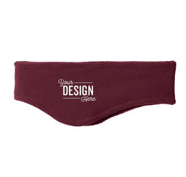 Port & Company Stretch Fleece Headband - Color: Maroon