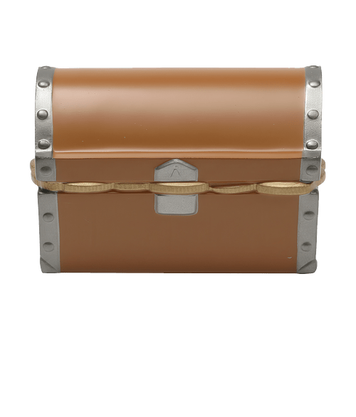 Treasure Chest Stress Reliever in Brown/Gold