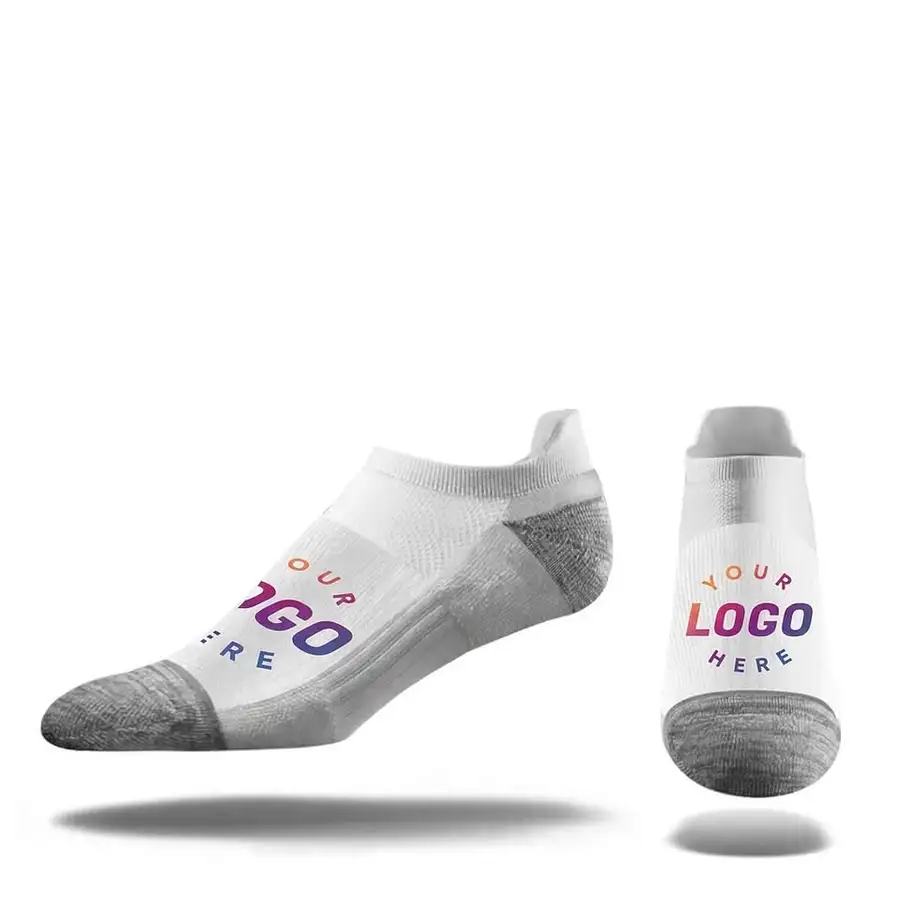 Classic No Show Socks with printed logo